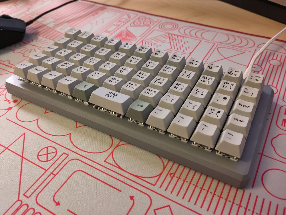 Finished keyboard