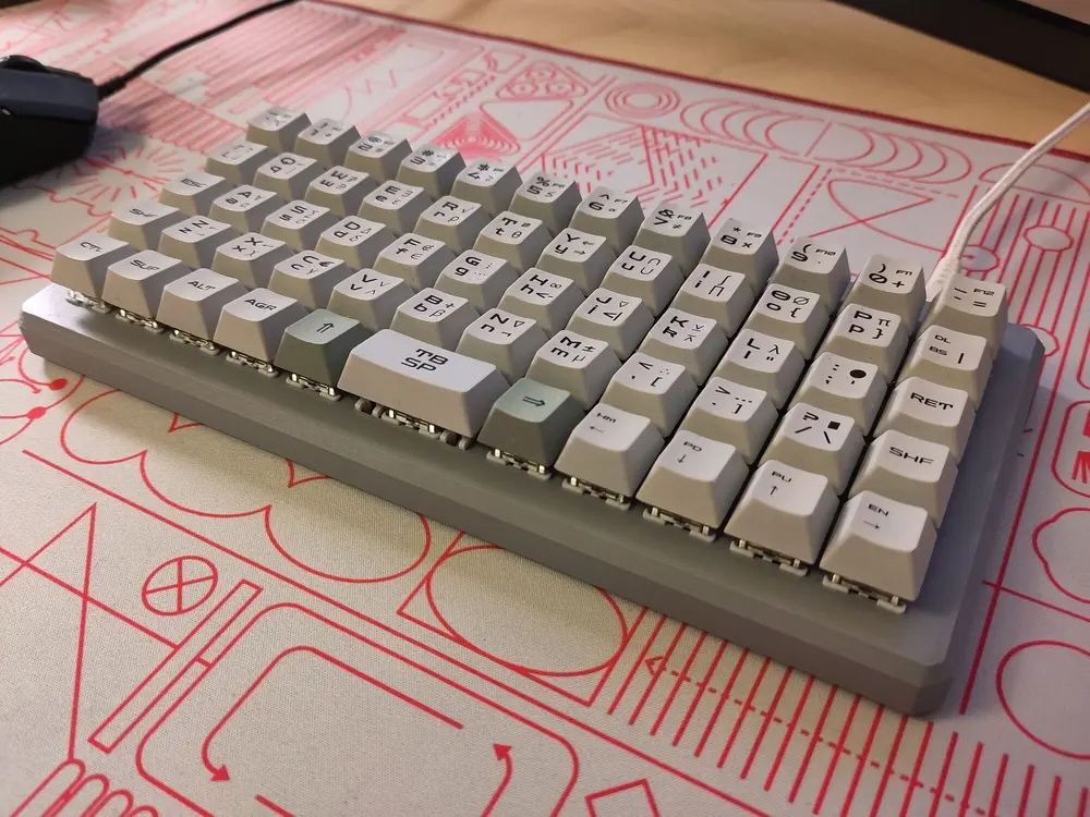 Picture of finished keyboard